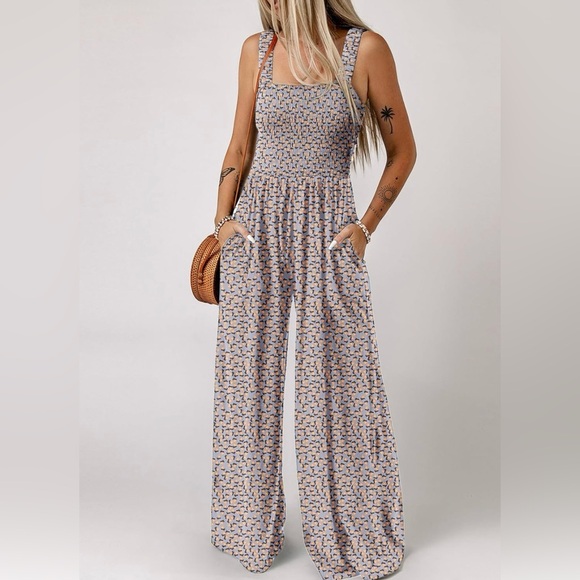 Dokotoo Pants - NWT Elegant Floral Sleeveless Jumpsuit